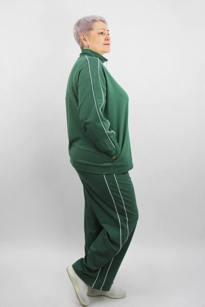 Брюки и джемпер из трикотажа с контрастными вставками Полесье С6440-24 4С0856-Д43 164 зеленый - фото 2