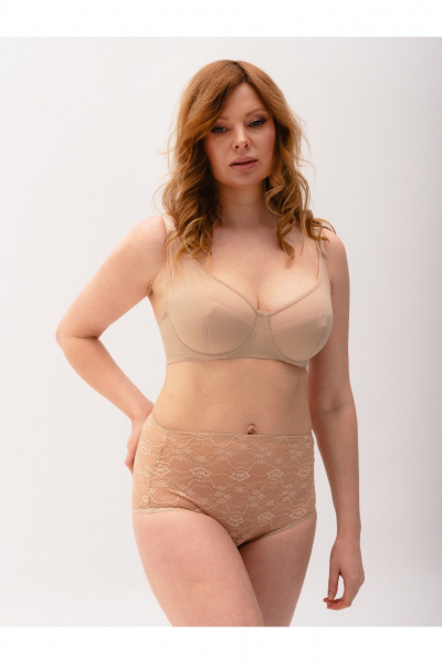 Классический сетчатый бюстгальтер с поролоновой чашкой Frank&Co 13340 амаретто - фото 4