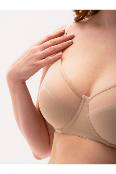 Классический сетчатый бюстгальтер с поролоновой чашкой Frank&Co 13340 амаретто - фото 2