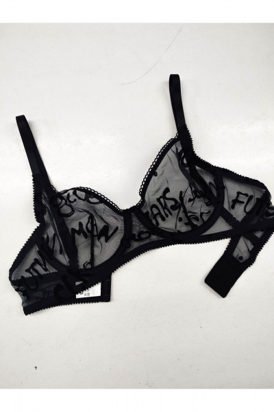 Кружевной трансформер с перестёгивающимися бретелями Frank&Co 13245 черный - фото 7