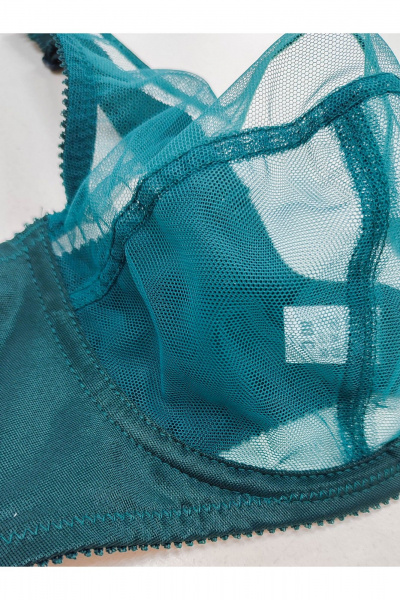 Прозрачный бюстгальтер с поддержкой и поддерживающими боковыми деталями Frank&Co 13547 зеленый - фото 11