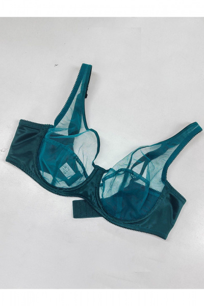 Прозрачный бюстгальтер с поддержкой и поддерживающими боковыми деталями Frank&Co 13547 зеленый - фото 10