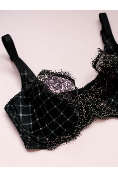 Модель из кружевной микрофибры без подкладки Frank&Co 13261 черный - фото 9
