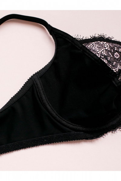 Модель из кружевной микрофибры без подкладки Frank&Co 13261 черный - фото 2