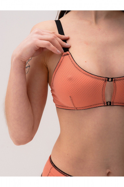 Бюстгальтер из сетки с регулируемой тесемкой Frank&Co 13464 оранжевый - фото 2