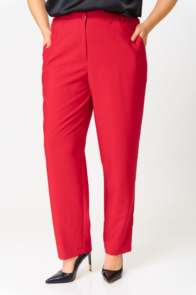 Брюки, жакет OVERYOU М187 красный - фото 6