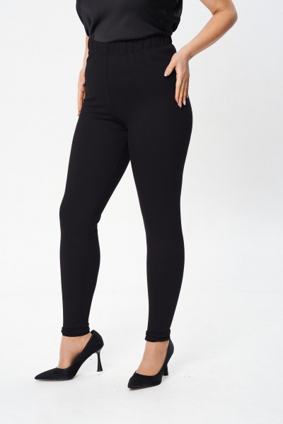 Платье с вытачками и отделочными клапанами в демисезон Avenue 0206 черный - фото 4