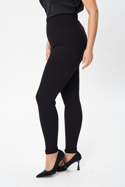 Платье с вытачками и отделочными клапанами в демисезон Avenue 0206 черный - фото 2