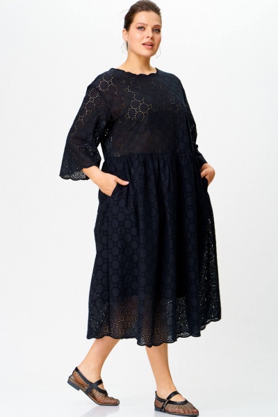 Летнее бохо-платье из хлопка с карманами и подкладкой SOVA 11270 - фото 4