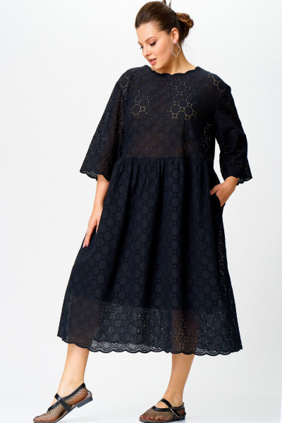 Летнее бохо-платье из хлопка с карманами и подкладкой SOVA 11270 - фото 2