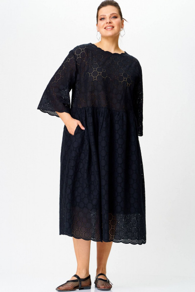 Летнее бохо-платье из хлопка с карманами и подкладкой SOVA 11270 - фото 1