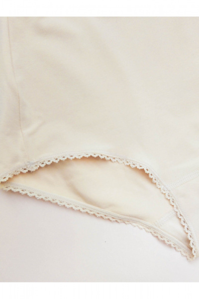 Трусы с высокой посадкой из эластичного хлопка Frank&Co 20303 бежевый - фото 3