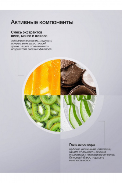 Насыщенный спрей для волос с экстрактами киви и алоэ вера TaShe Sandal Спрей-сияние для волос - фото 6