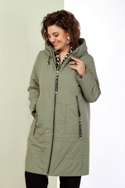 Куртка Shetti 2180 светлая_олива - фото 9