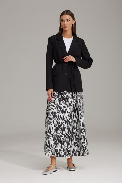 Демисезонный комплект жакет и юбка в стиле casual N.O.W. 1477 - фото 5