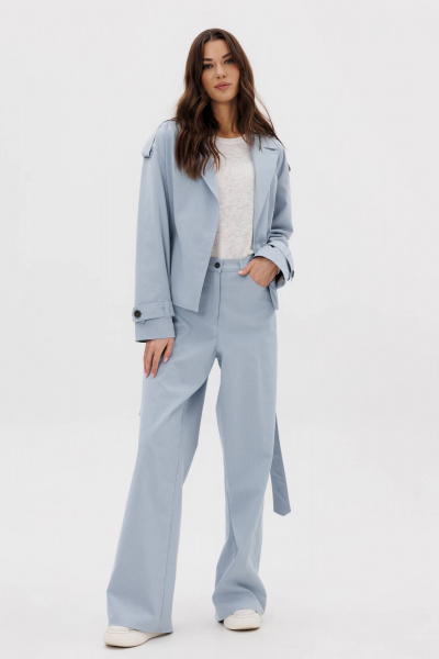 Демисезонный джинсовый комплект: жакет и классические брюки Fantazia Mod 5019 - фото 4