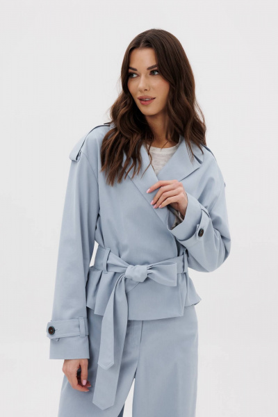 Демисезонный джинсовый комплект: жакет и классические брюки Fantazia Mod 5019 - фото 3