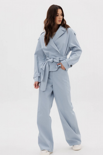 Демисезонный джинсовый комплект: жакет и классические брюки Fantazia Mod 5019 - фото 1