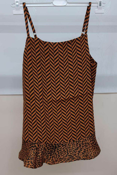 Топ коричневый текстильный для базовых образов BURVIN 7098-51 - фото 2