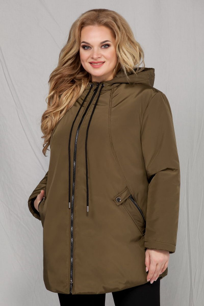 Куртка Ивелта плюс 902 коричневый - фото 2
