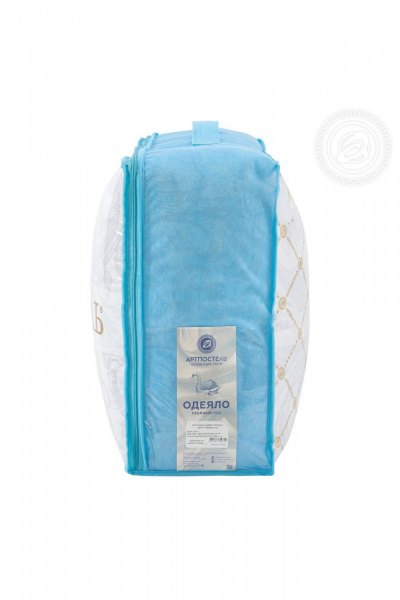 Домашнее одеяло из сатина и хлопка с пуховым наполнением АРТПОСТЕЛЬ 2017 - фото 8