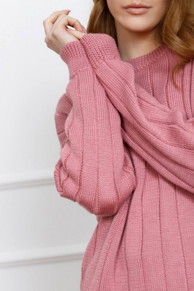 Джемпер из шерсти для повседневного и офисного образа Romgil РВ0095-ШЕ5 клевер - фото 6