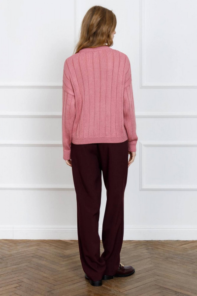 Джемпер из шерсти для повседневного и офисного образа Romgil РВ0095-ШЕ5 клевер - фото 2