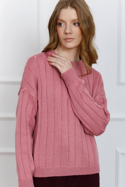 Джемпер из шерсти для повседневного и офисного образа Romgil РВ0095-ШЕ5 клевер - фото 1