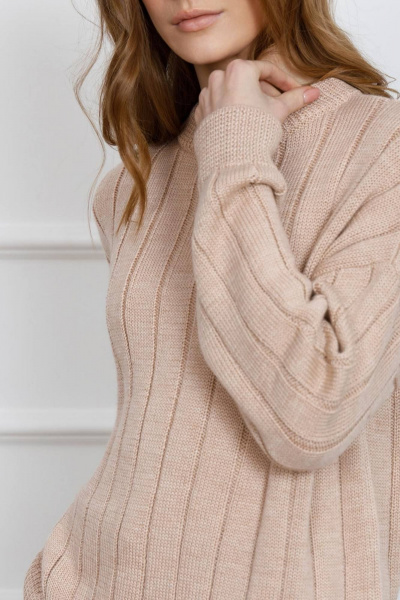 Демисезонный джемпер из мягкой шерсти Romgil РВ0095-ШЕ5 светлый_опаловый - фото 6