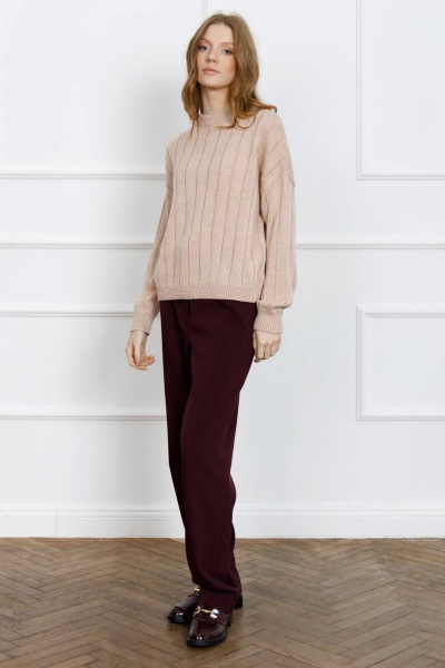 Демисезонный джемпер из мягкой шерсти Romgil РВ0095-ШЕ5 светлый_опаловый - фото 4