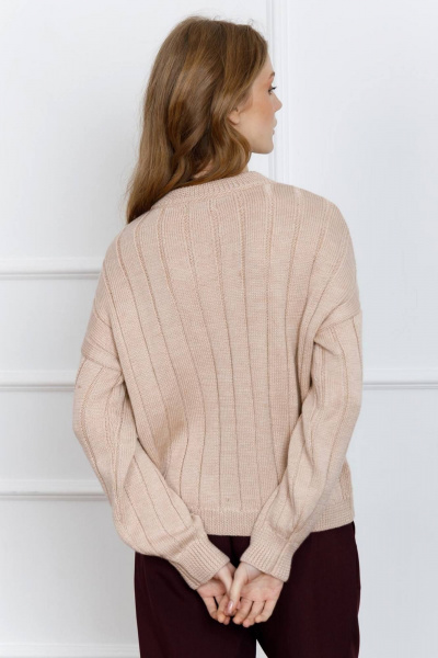 Демисезонный джемпер из мягкой шерсти Romgil РВ0095-ШЕ5 светлый_опаловый - фото 2