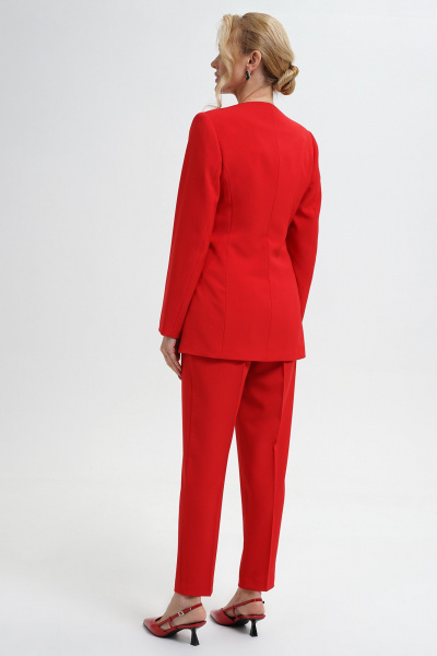 Деловой комплект из брюк, жакета и топа из текстиля Alani Collection 2289 - фото 7