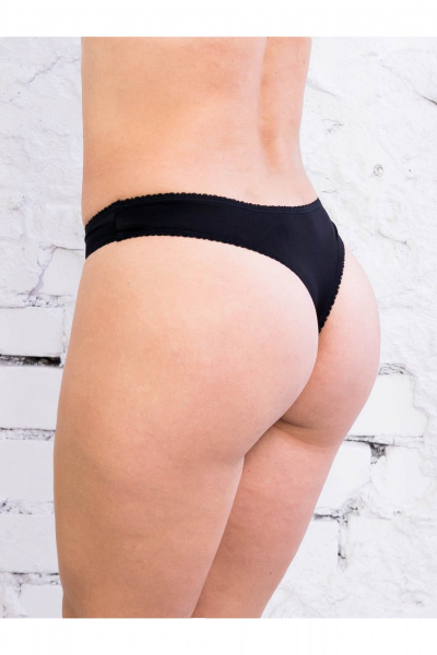 Трусы стринг из микрофибры с низкой линией талии Frank&Co 23226 черный - фото 2