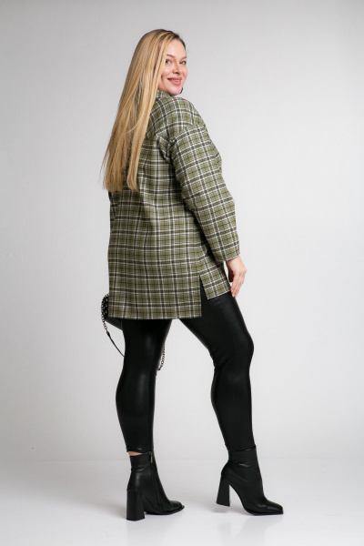 Рубашка свободного кроя из текстиля и шерсти, демисезон Avenue 0334 - фото 7