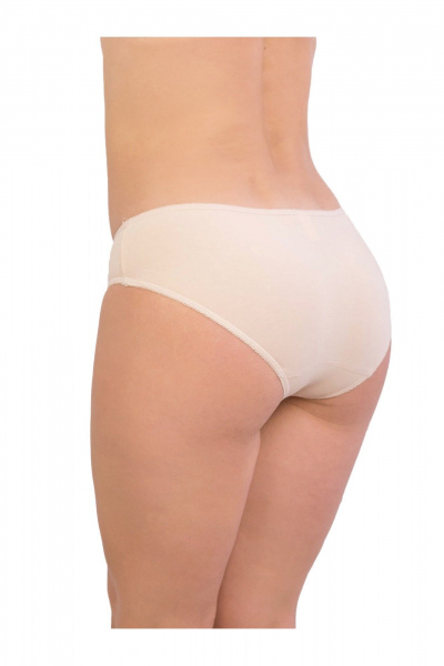 Классические трусы с низкой посадкой из хлопка Frank&Co 20330 бежевый - фото 2