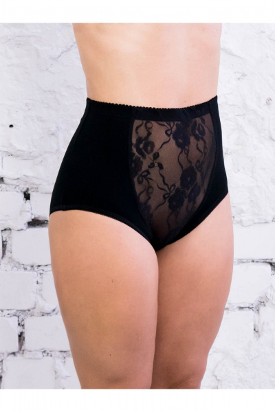 Трусы с высокой линией талии и утягивающим эффектом Frank&Co 20233 черный - фото 1