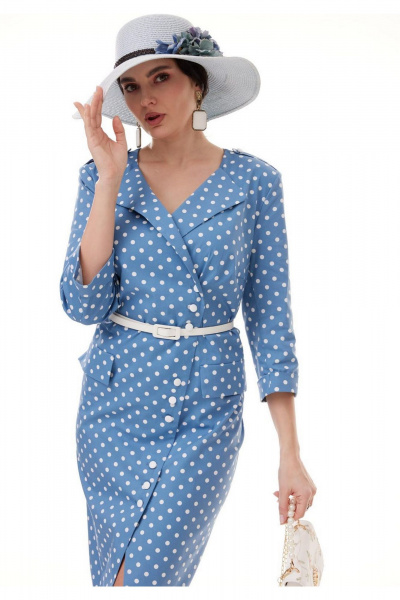 Платье Твой имидж 2094 голубой - фото 6