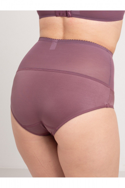 Мягкие утягивающие трусы больших размеров из хлопка Frank&Co 23542 крокус - фото 2