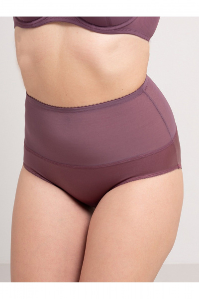 Мягкие утягивающие трусы больших размеров из хлопка Frank&Co 23542 крокус - фото 1