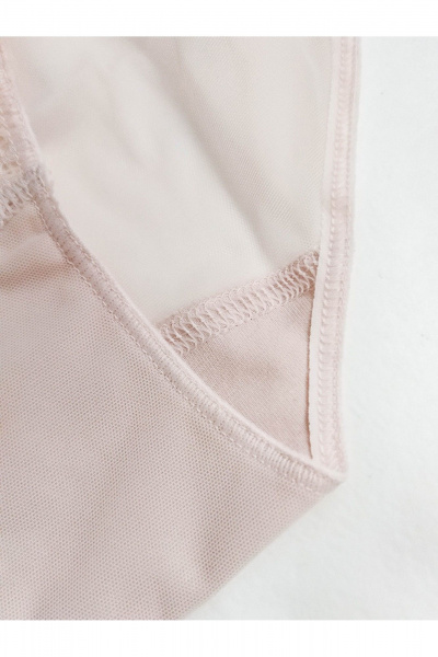 Комбинированные прозрачные трусы из сетки и кружева Frank&Co 21648 серебристый_пион - фото 19