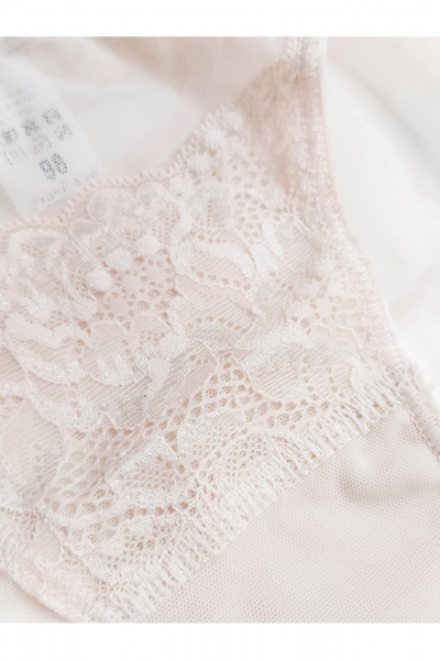 Комбинированные прозрачные трусы из сетки и кружева Frank&Co 21648 серебристый_пион - фото 16