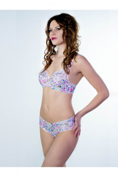 Хлопковые трусы с низкой линией талии и мягким полотном Frank&Co 22849 цветной - фото 3