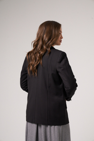 Платье трапеция из трикотажа для демисезона Панда 128787w серый - фото 8