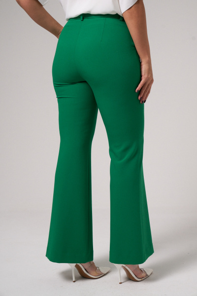 Зеленые брюки из текстиля с прорезными карманами Панда 156260w зеленый - фото 3