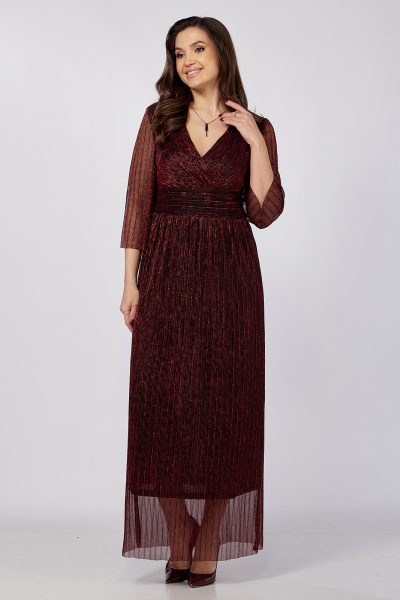 Платье больших размеров из плиссированной ткани Algranda А4036-3 - фото 2
