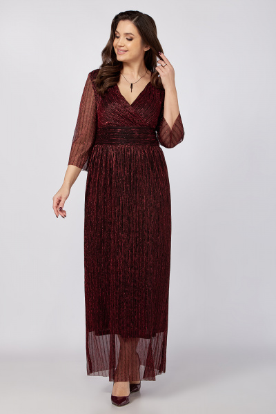 Платье больших размеров из плиссированной ткани Algranda А4036-3 - фото 3