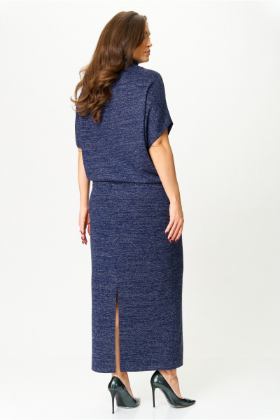 Комбинированный стильный костюм блузы и юбки из трикотажа AXXA 26152 В - фото 6