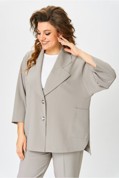 Брюки и жакет из текстиля в классическом стиле Danaida 2240 бежевый - фото 13