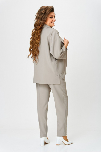 Брюки и жакет из текстиля в классическом стиле Danaida 2240 бежевый - фото 8