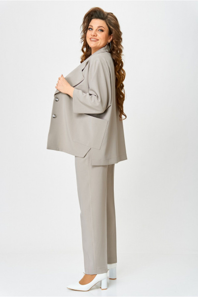 Брюки и жакет из текстиля в классическом стиле Danaida 2240 бежевый - фото 5
